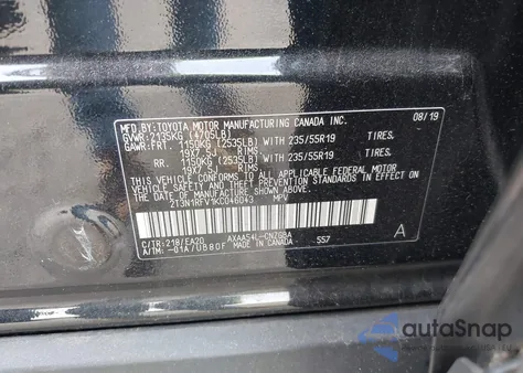 2019 Toyota Rav4 Limited from USA, damaged, VIN 2T3N1RFV1KC046043
